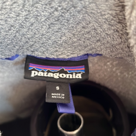 Patagonia Re-Tool Snap T Fleece Pullover Sweatshirt Grey Blue - Picture 6 of 6
